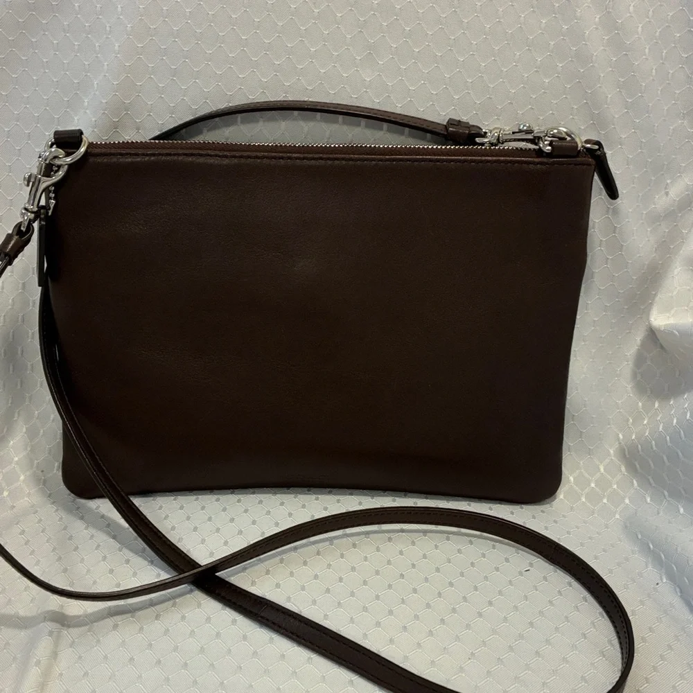 Coach Legacy Turnlock Crossbody In Chocolate Brown - Picture 2 of 10